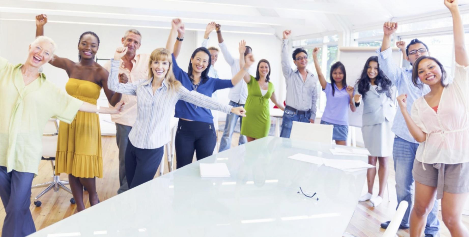 Teilnehmende bei einem Online-Webinar